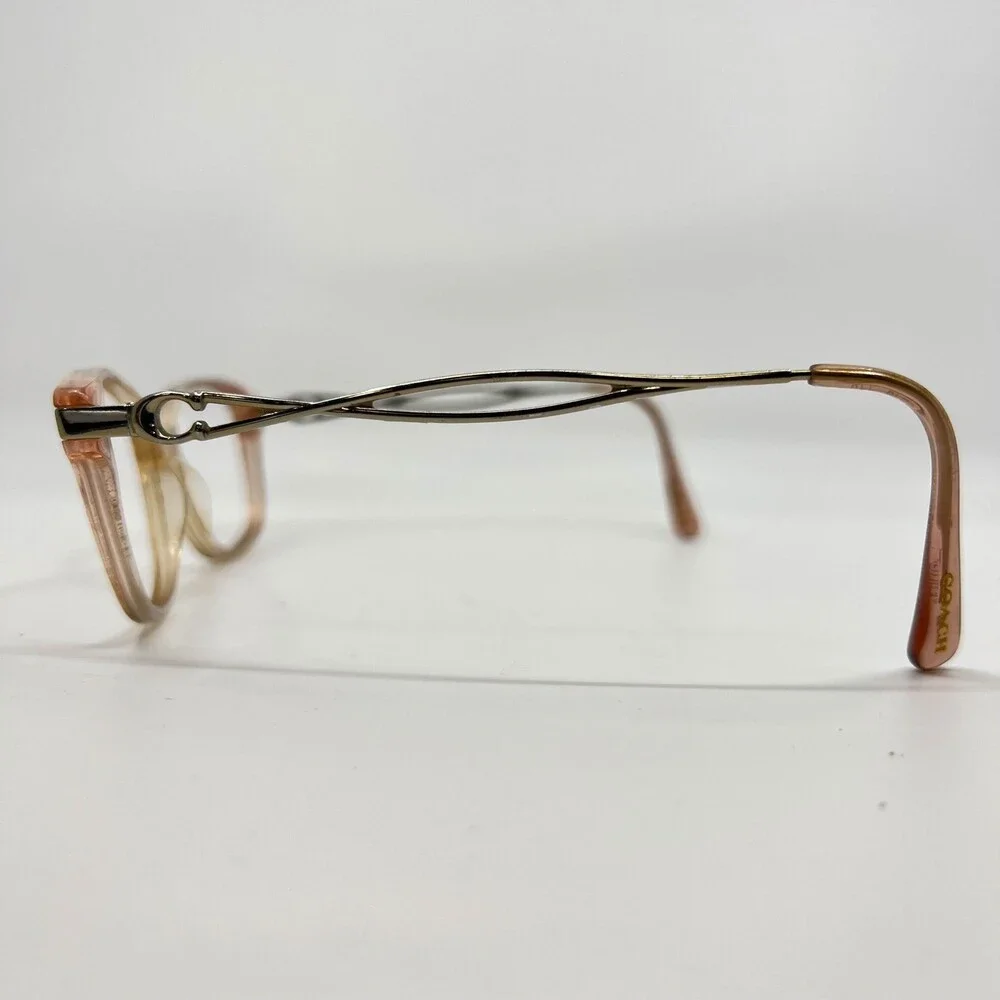 Coach Eyeglasses Women Pink Gold Full Rim HC 6112 52-16-135